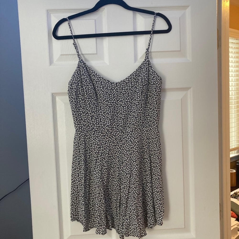 zara black floral romper